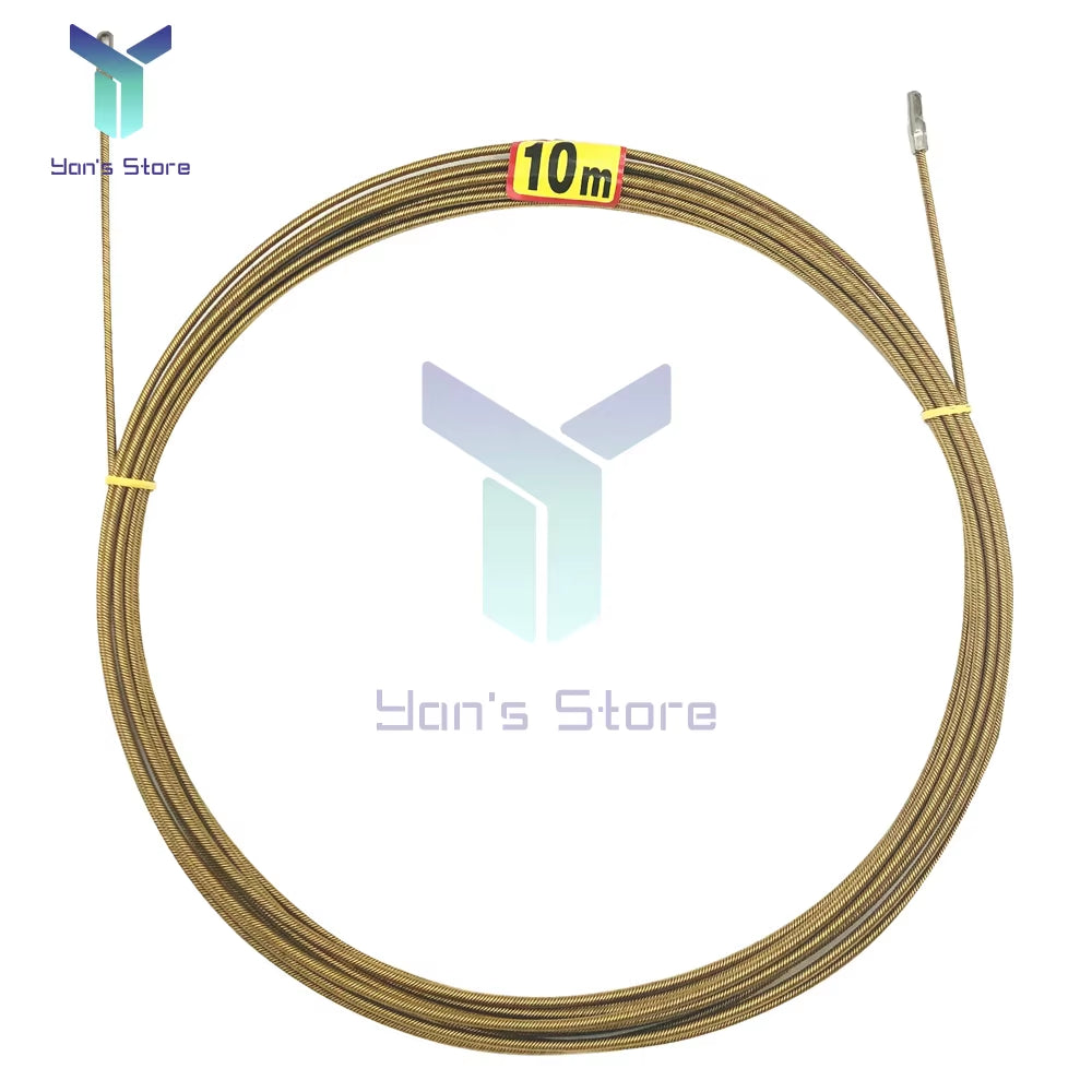 5/10M Universal Wire Threading Device Spring High Elasticity Rope Pulling Device with Pulley Electricians Wire Lead Cable Puller