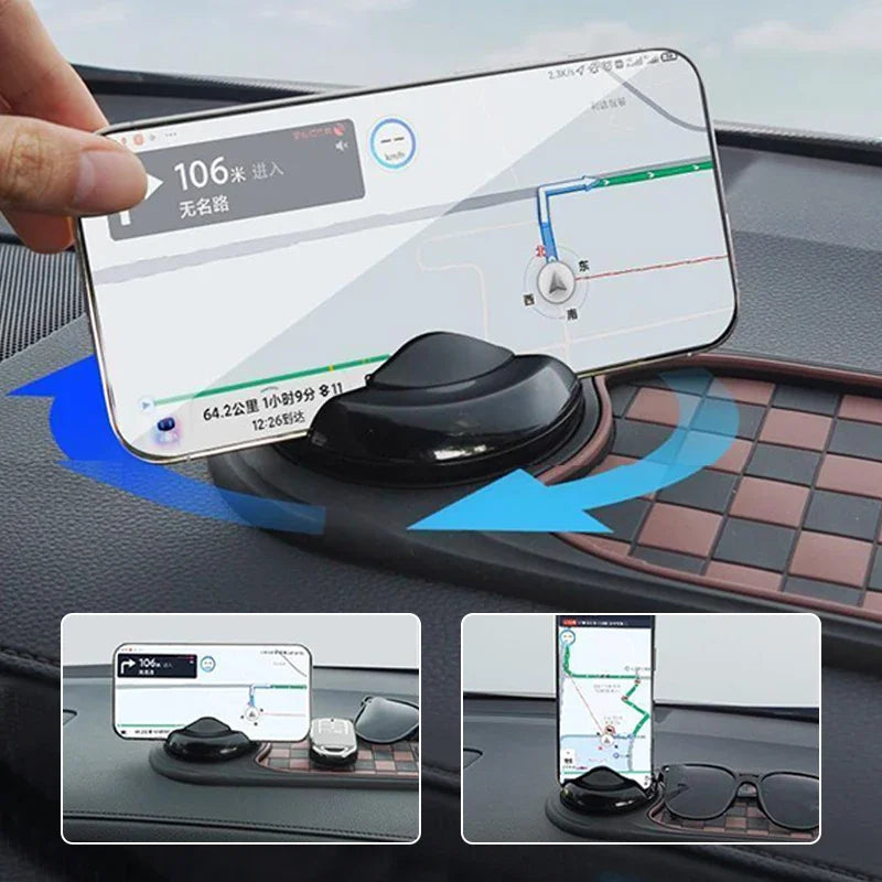 Ultimate 2-in-1 Anti-Slip Dashboard Mat & 360° Phone Holder for Cars - Secure & Convenient!