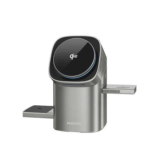 Revolutionary Qi2 3-in-1 Magnetic Wireless Charger - Fast 15W Charging for iPhone 12/13/14/15/16, Apple Watch & AirPods