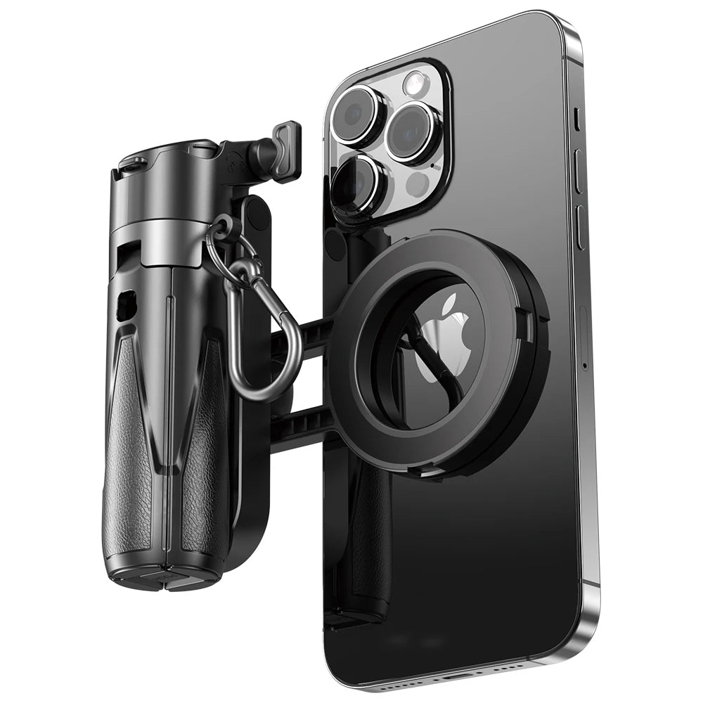 Ultimate 4-In-1 Selfie Stick with Wireless Remote | Magnetic Dual Clip & 360° Rotation for Perfect Shots