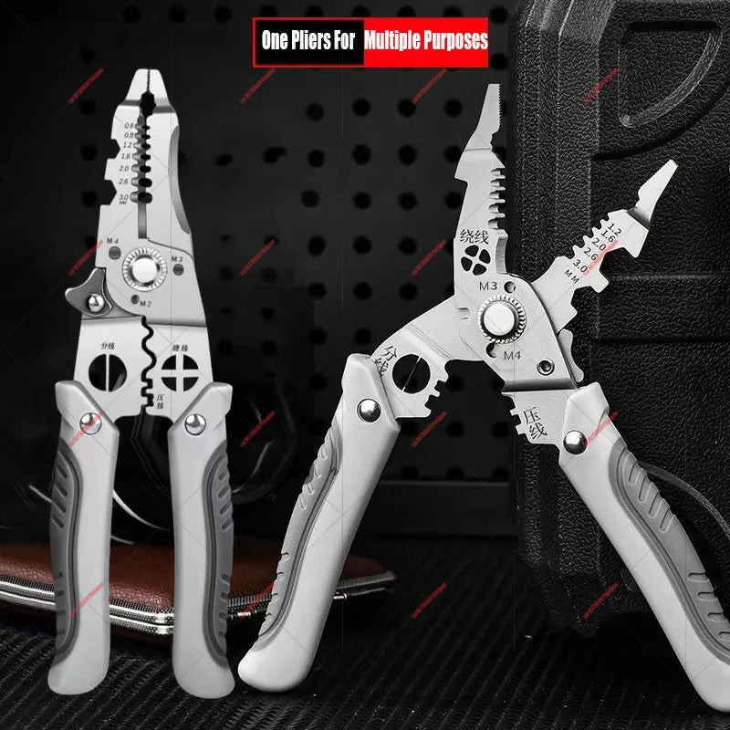 Multifunctional Electrician Wire Stripping and Crimping Pliers - Essential Tool for Every Electrician!