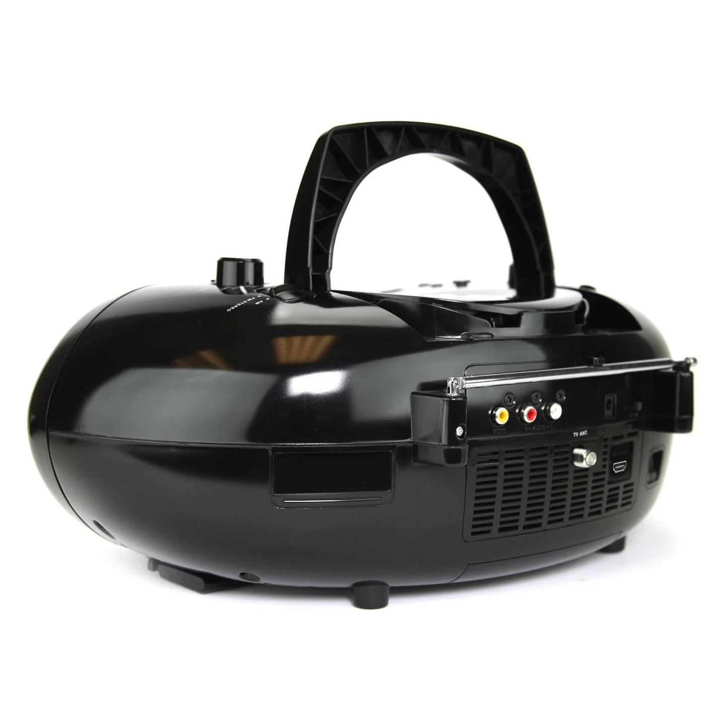Experience Ultimate Entertainment On-the-Go with the Emerson 7" Bluetooth DVD Boombox Featuring AM/FM Radio & Digital TV