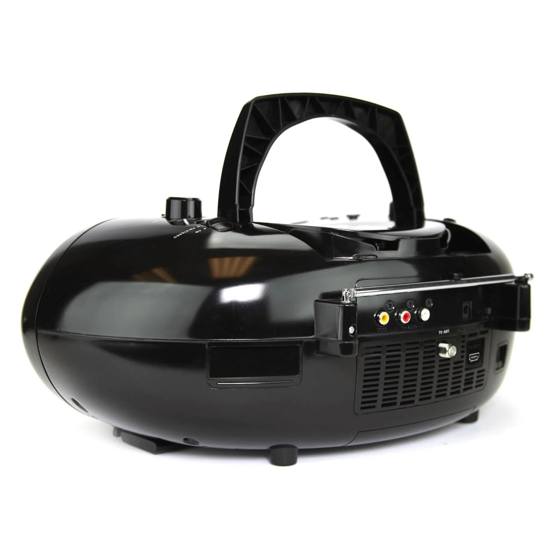 Experience Ultimate Entertainment On-the-Go with the Emerson 7" Bluetooth DVD Boombox Featuring AM/FM Radio & Digital TV