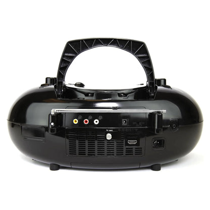 Experience Ultimate Entertainment On-the-Go with the Emerson 7" Bluetooth DVD Boombox Featuring AM/FM Radio & Digital TV