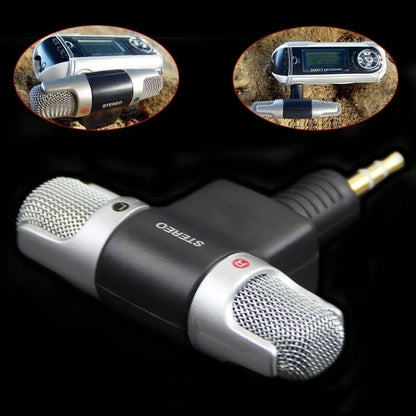 FORNORM Mini Portable Digital Stereo Microphone Recorder with 3.5mm Jack - Perfect for Singing, Karaoke, and Computer Use!