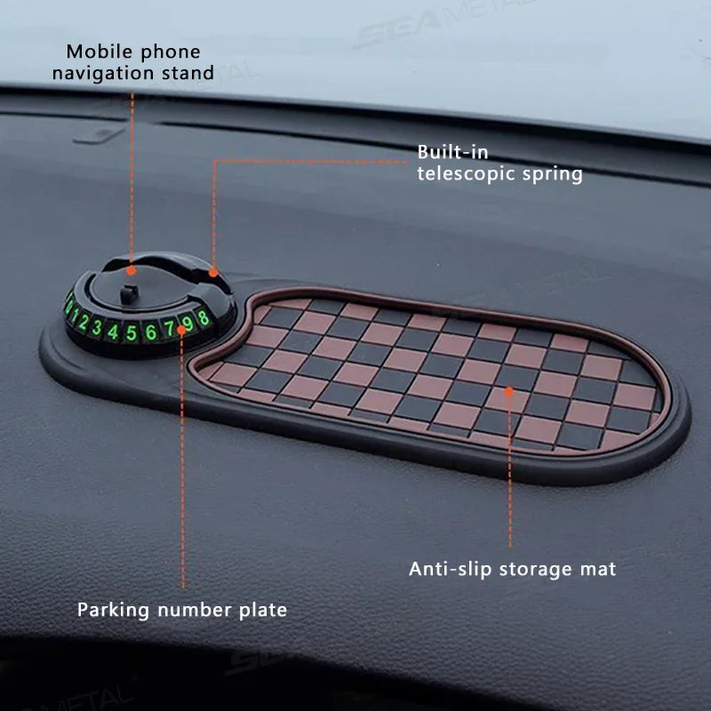 Ultimate 2-in-1 Anti-Slip Dashboard Mat & 360° Phone Holder for Cars - Secure & Convenient!