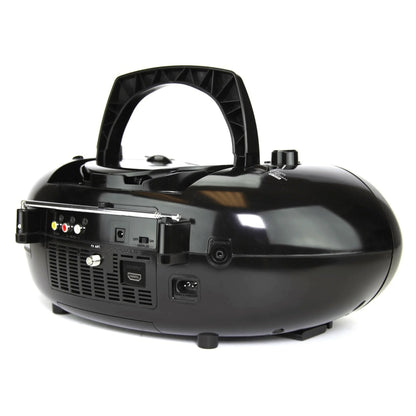 Experience Ultimate Entertainment On-the-Go with the Emerson 7" Bluetooth DVD Boombox Featuring AM/FM Radio & Digital TV